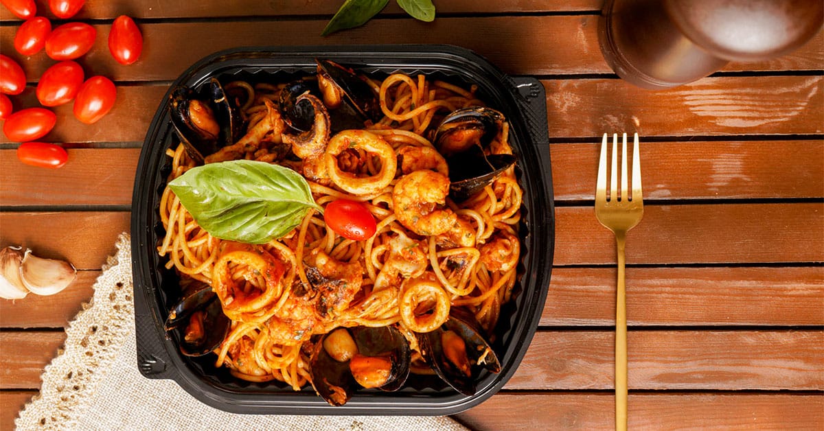 Commandez Spaghetti-aux fruits de mer à Nabeul et Hammamet