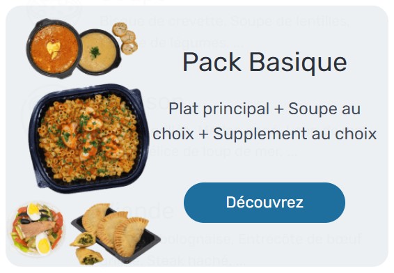 menu basique préparé par Repas Med, votre traiteur professionnel à hammamet qui propose une livraison rapide aux entreprises