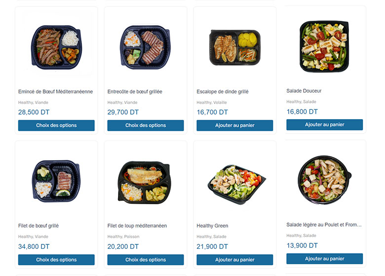 plats healthy à commander chez repas med