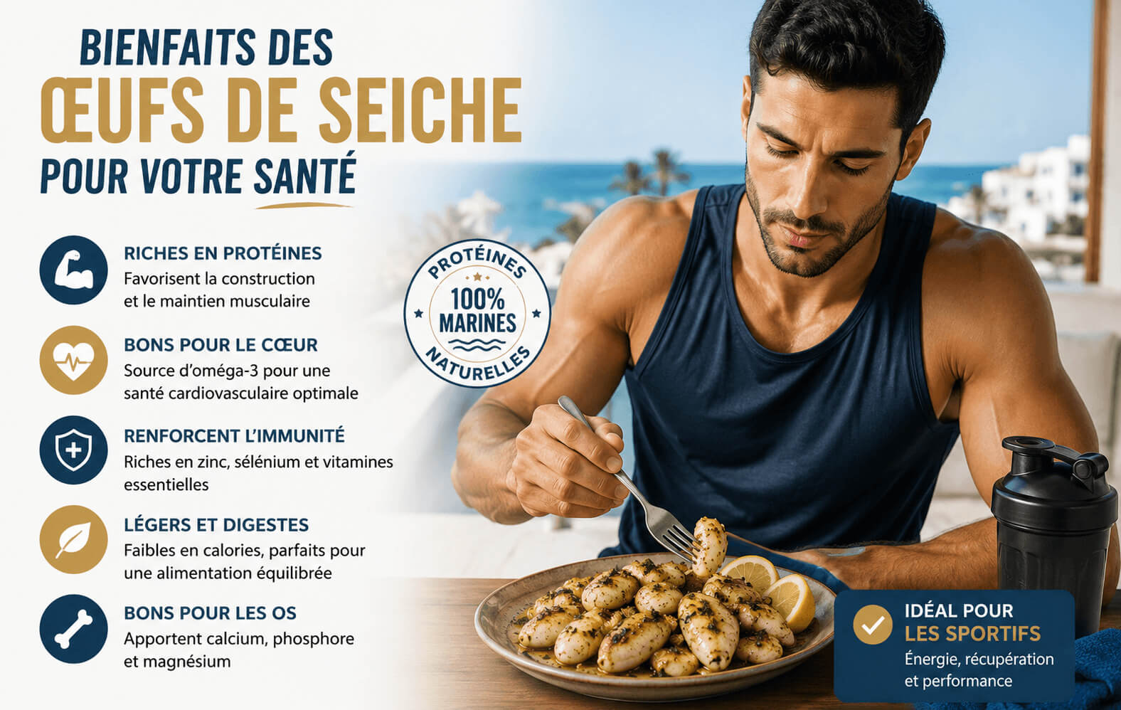 bienfaits des œufs de seiche pour votre santé
