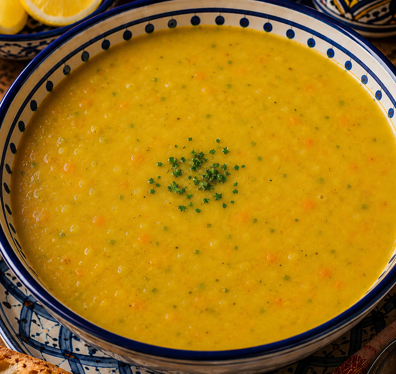 Le potage de légumes (ou soupe de légumes) l'une des meilleurs soupes en Tunisie